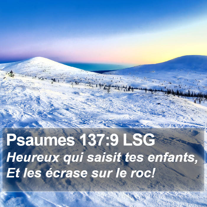 Psaumes 137:9 LSG Bible Study