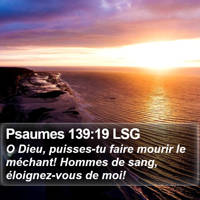 Psaumes 139:19 LSG Bible Study