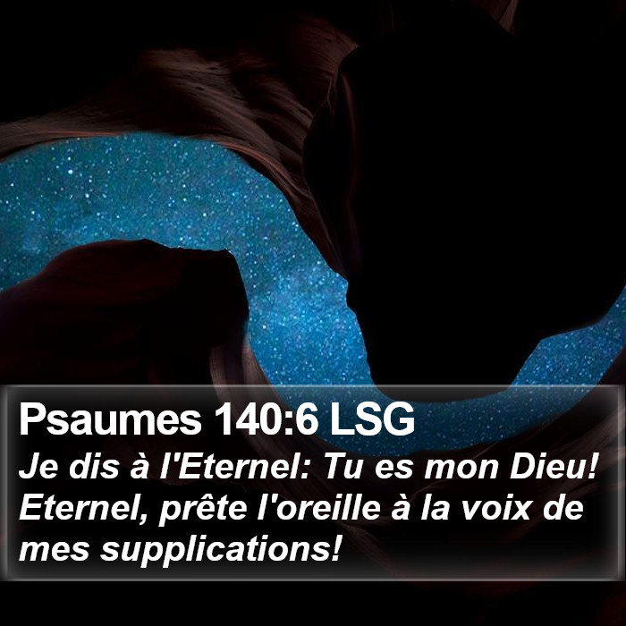 Psaumes 140:6 LSG Bible Study