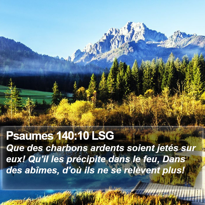 Psaumes 140:10 LSG Bible Study