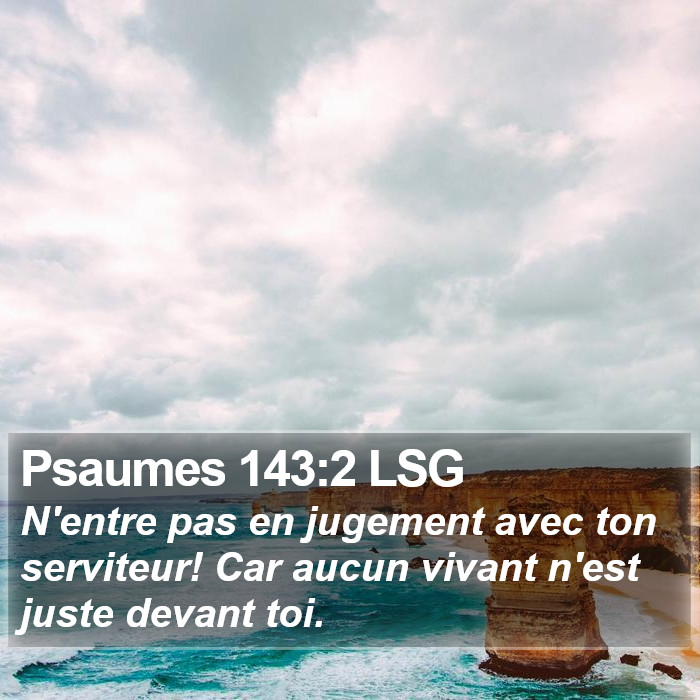 Psaumes 143:2 LSG Bible Study