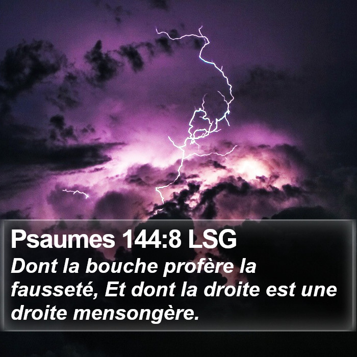 Psaumes 144:8 LSG Bible Study