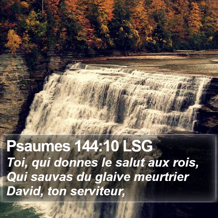 Psaumes 144:10 LSG Bible Study