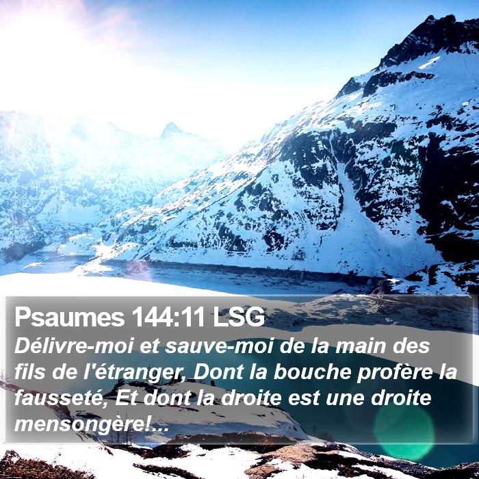 Psaumes 144:11 LSG Bible Study