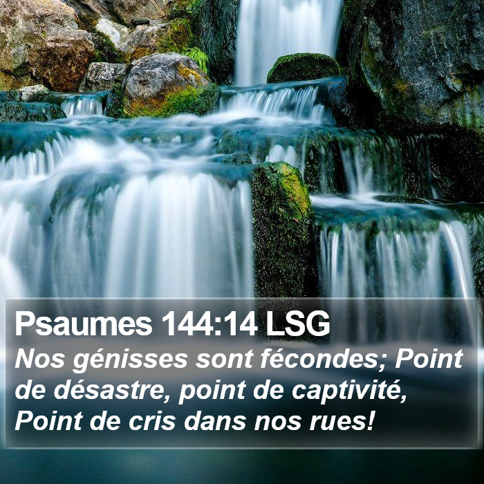 Psaumes 144:14 LSG Bible Study