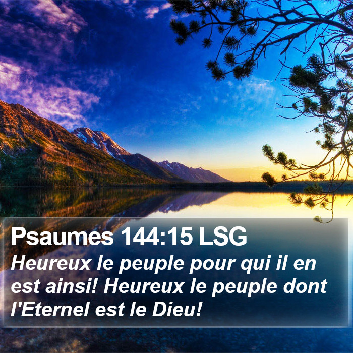 Psaumes 144:15 LSG Bible Study