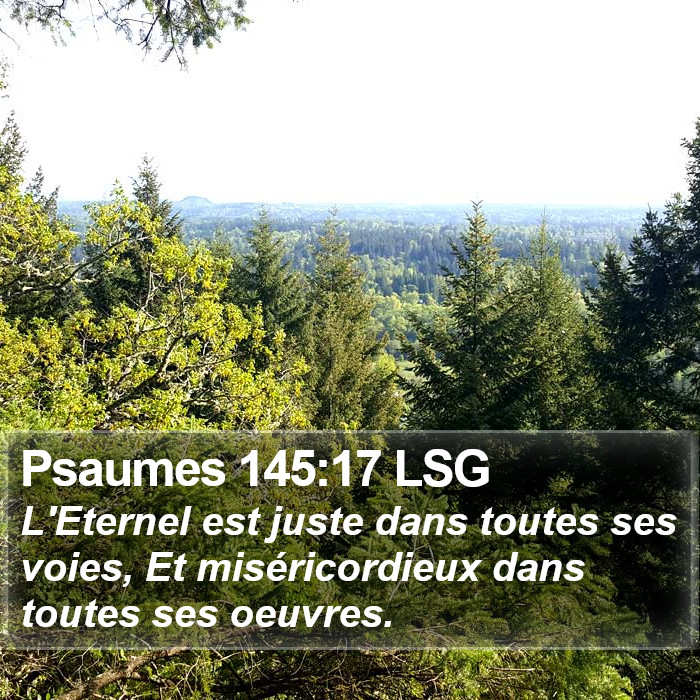 Psaumes 145:17 LSG Bible Study
