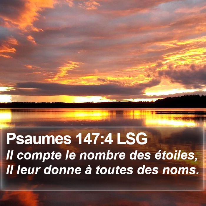 Psaumes 147:4 LSG Bible Study