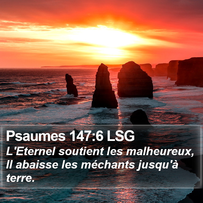 Psaumes 147:6 LSG Bible Study