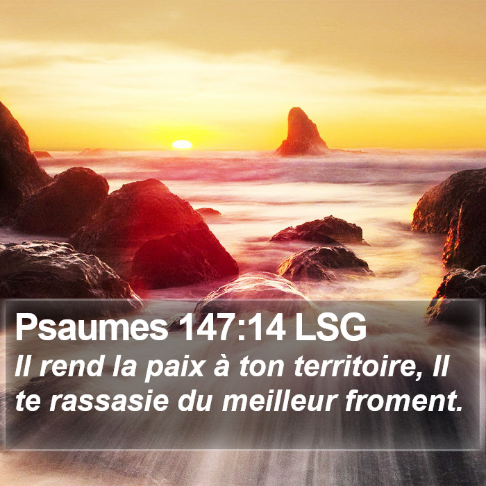 Psaumes 147:14 LSG Bible Study
