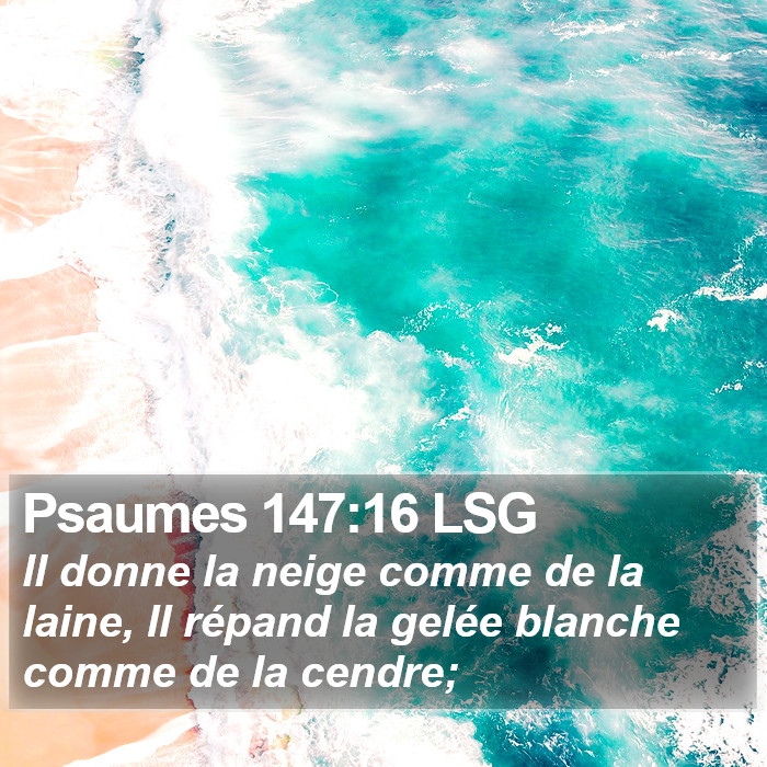 Psaumes 147:16 LSG Bible Study