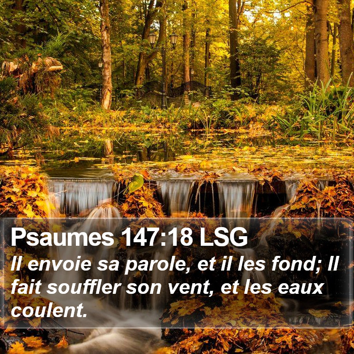 Psaumes 147:18 LSG Bible Study