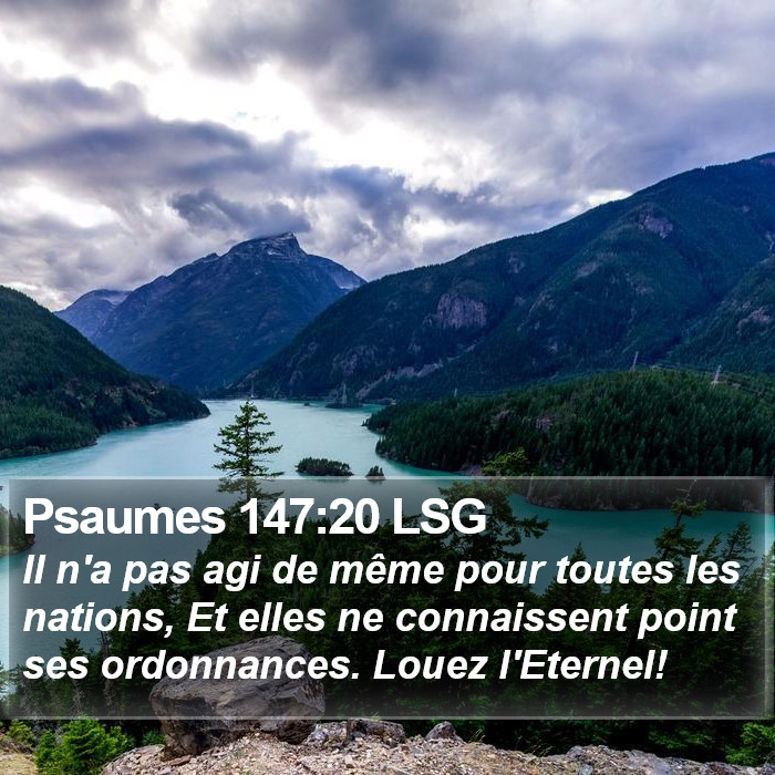 Psaumes 147:20 LSG Bible Study