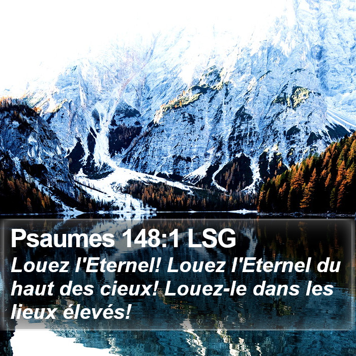 Psaumes 148:1 LSG Bible Study