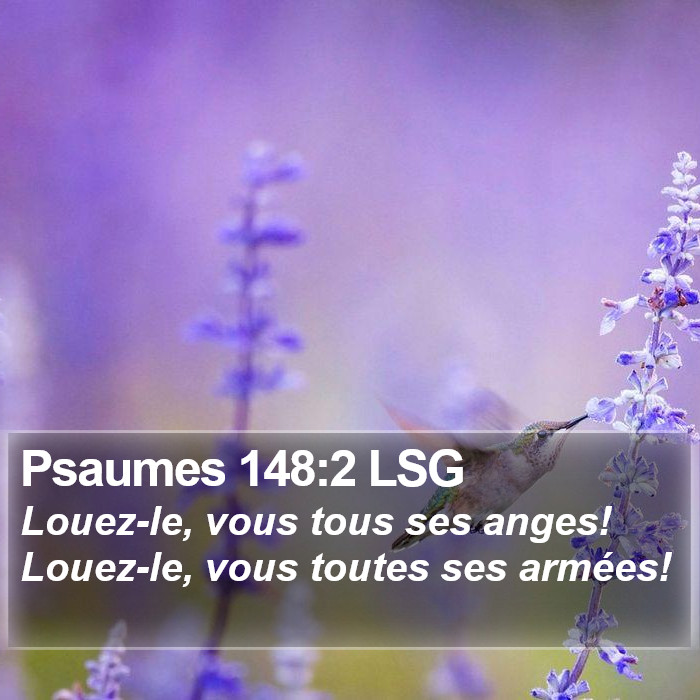 Psaumes 148:2 LSG Bible Study