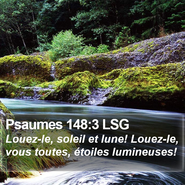 Psaumes 148:3 LSG Bible Study