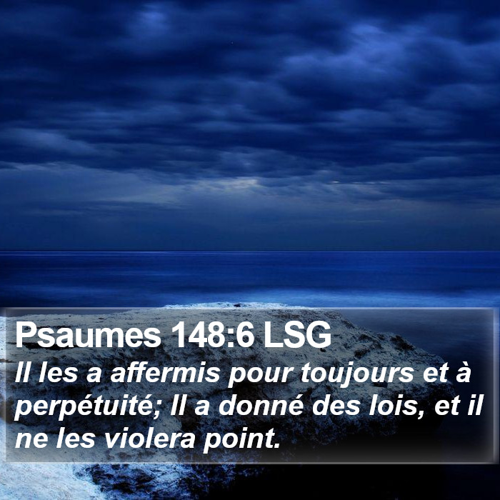 Psaumes 148:6 LSG Bible Study