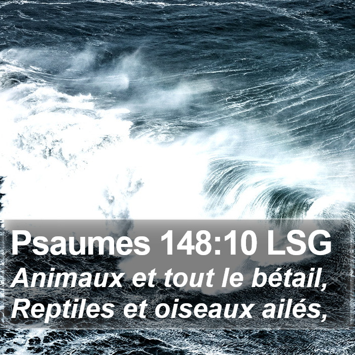 Psaumes 148:10 LSG Bible Study