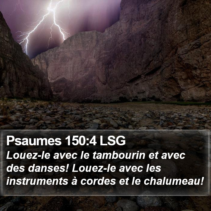 Psaumes 150:4 LSG Bible Study
