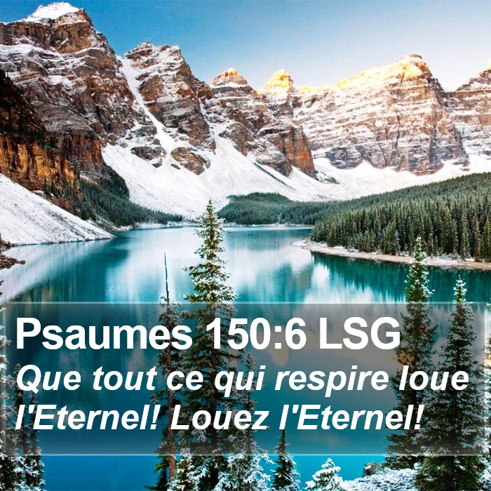 Psaumes 150:6 LSG Bible Study