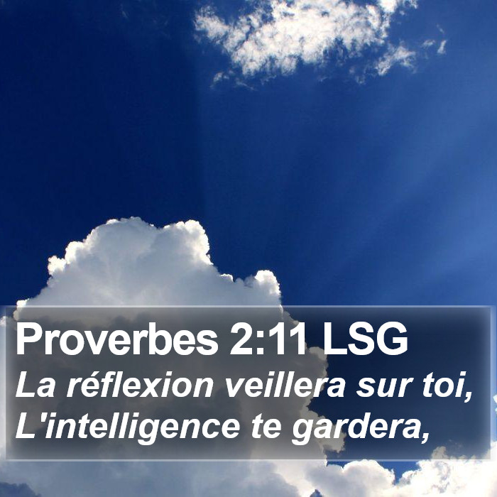 Proverbes 2:11 LSG Bible Study