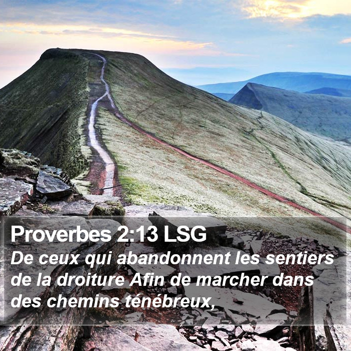 Proverbes 2:13 LSG Bible Study