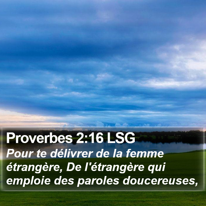 Proverbes 2:16 LSG Bible Study