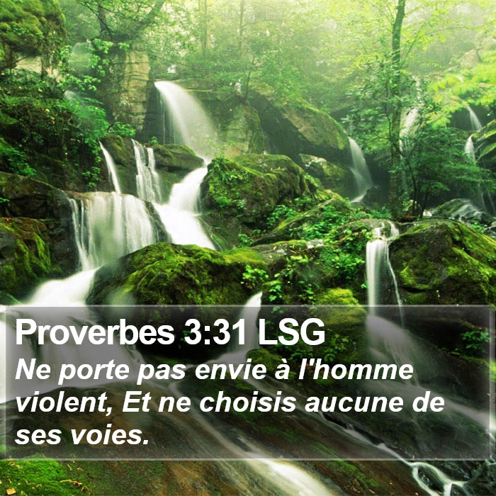 Proverbes 3:31 LSG Bible Study
