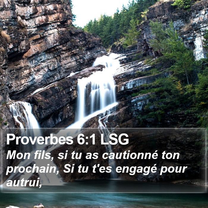 Proverbes 6:1 LSG Bible Study