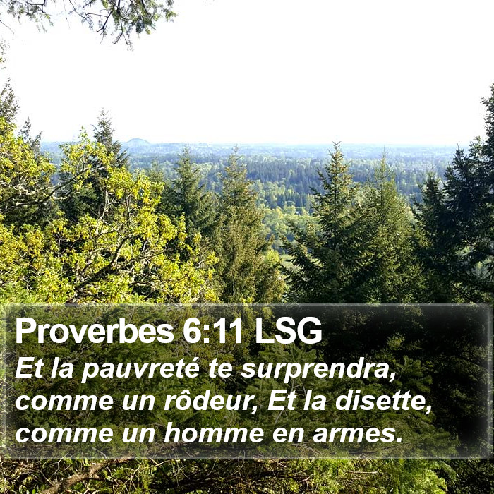 Proverbes 6:11 LSG Bible Study