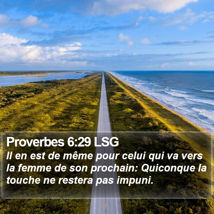 Proverbes 6:29 LSG Bible Study
