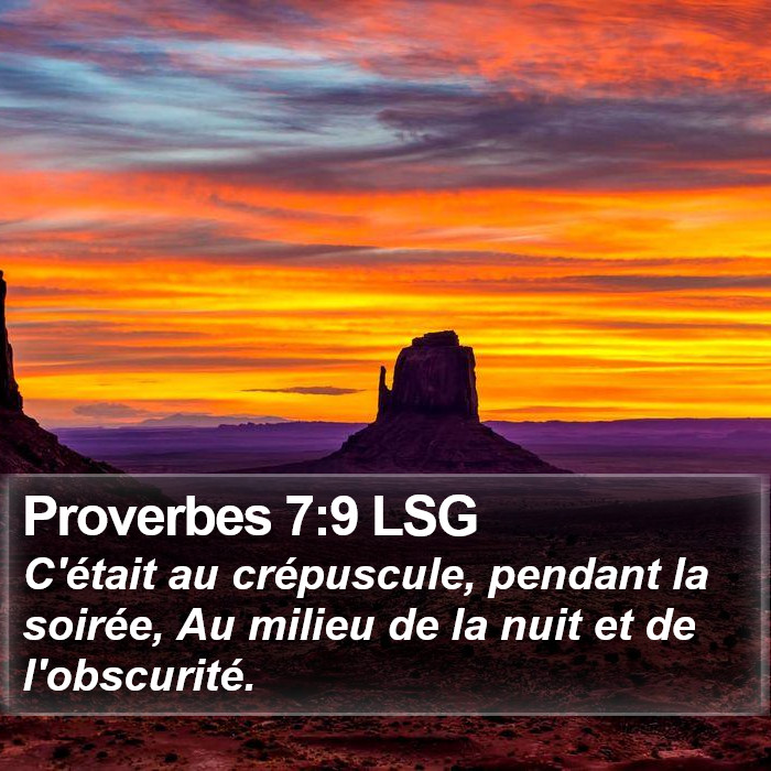 Proverbes 7:9 LSG Bible Study