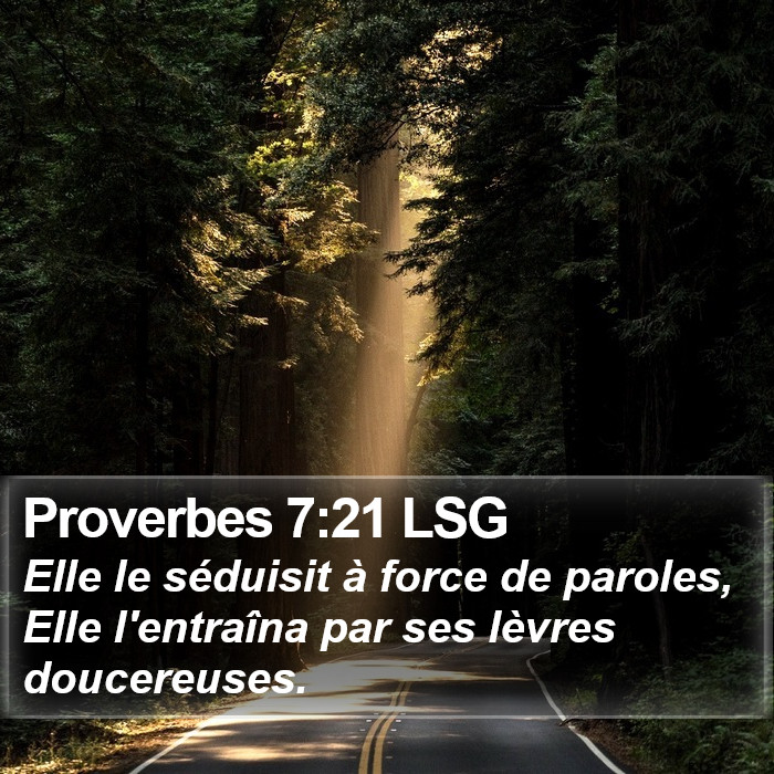 Proverbes 7:21 LSG Bible Study
