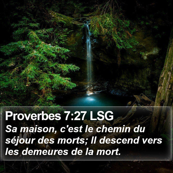 Proverbes 7:27 LSG Bible Study
