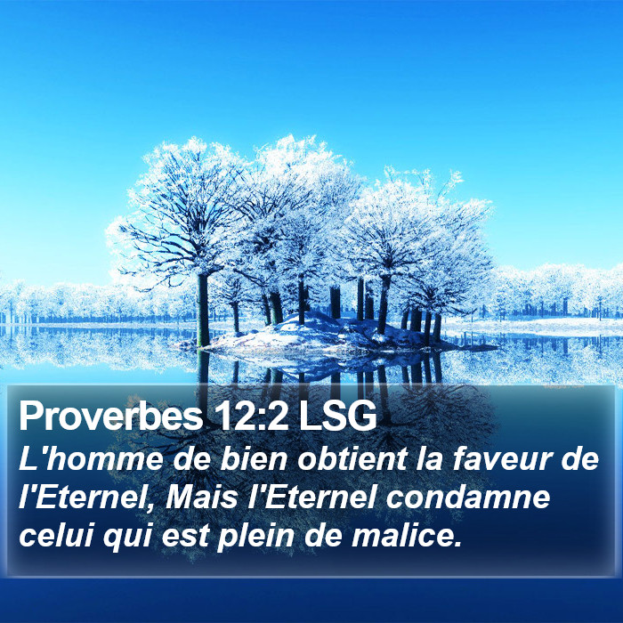 Proverbes 12:2 LSG Bible Study