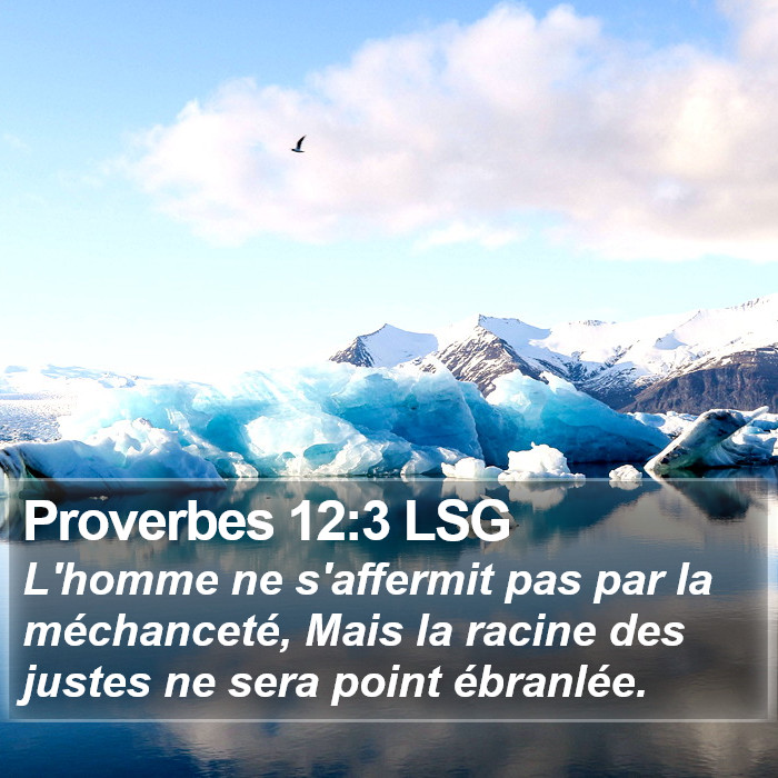 Proverbes 12:3 LSG Bible Study