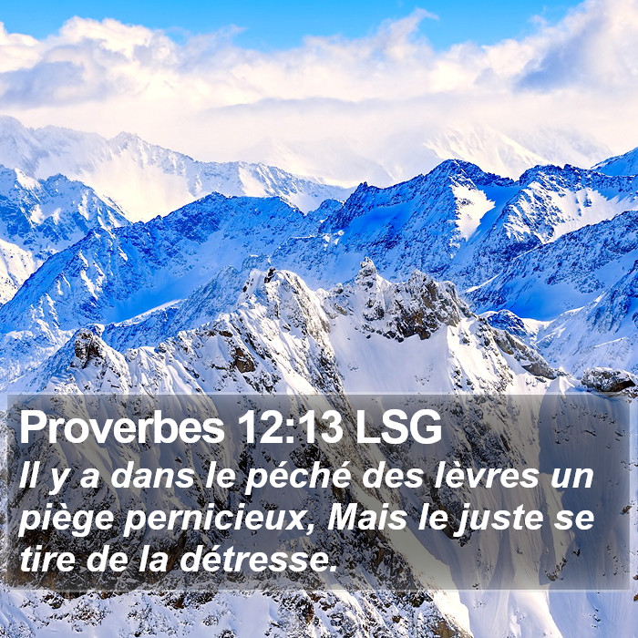 Proverbes 12:13 LSG Bible Study