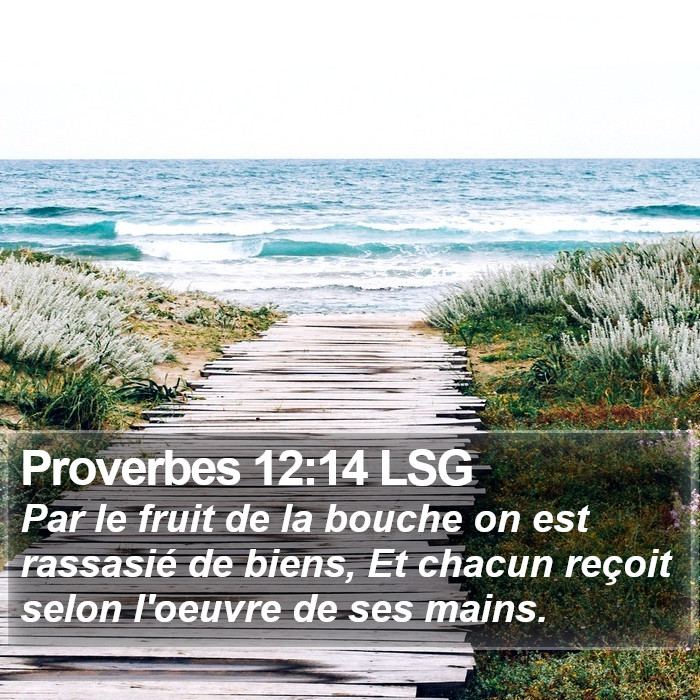 Proverbes 12:14 LSG Bible Study