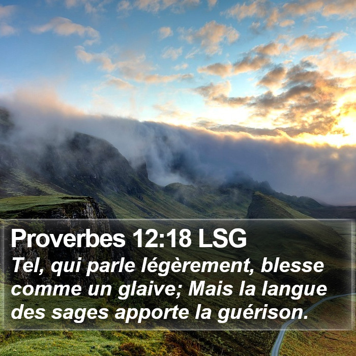 Proverbes 12:18 LSG Bible Study