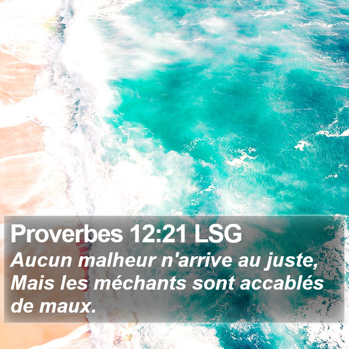 Proverbes 12:21 LSG Bible Study