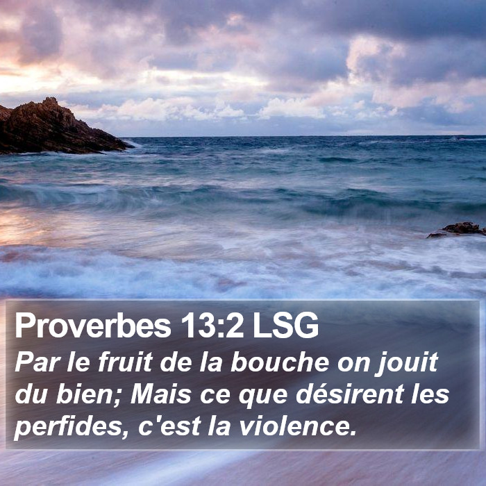 Proverbes 13:2 LSG Bible Study