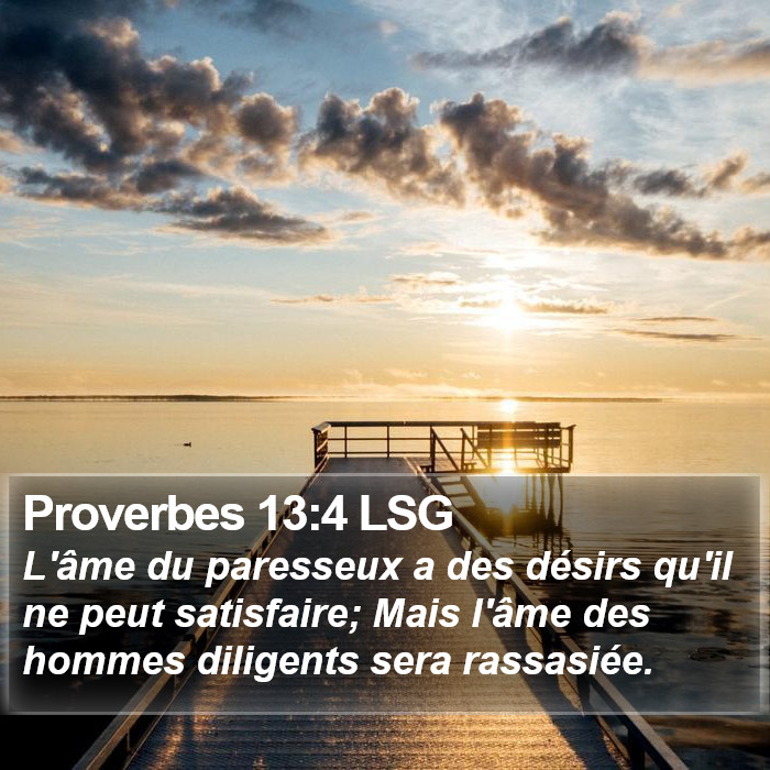 Proverbes 13:4 LSG Bible Study