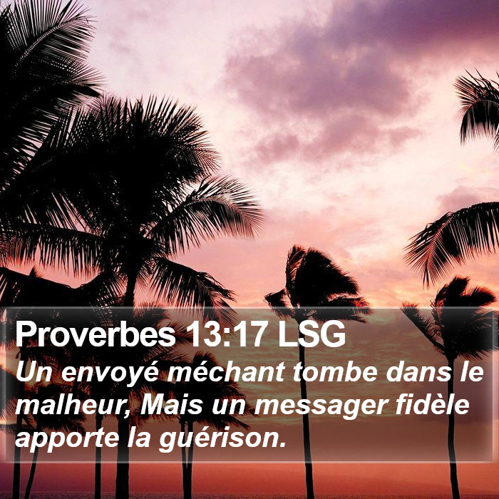 Proverbes 13:17 LSG Bible Study