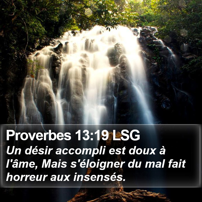 Proverbes 13:19 LSG Bible Study