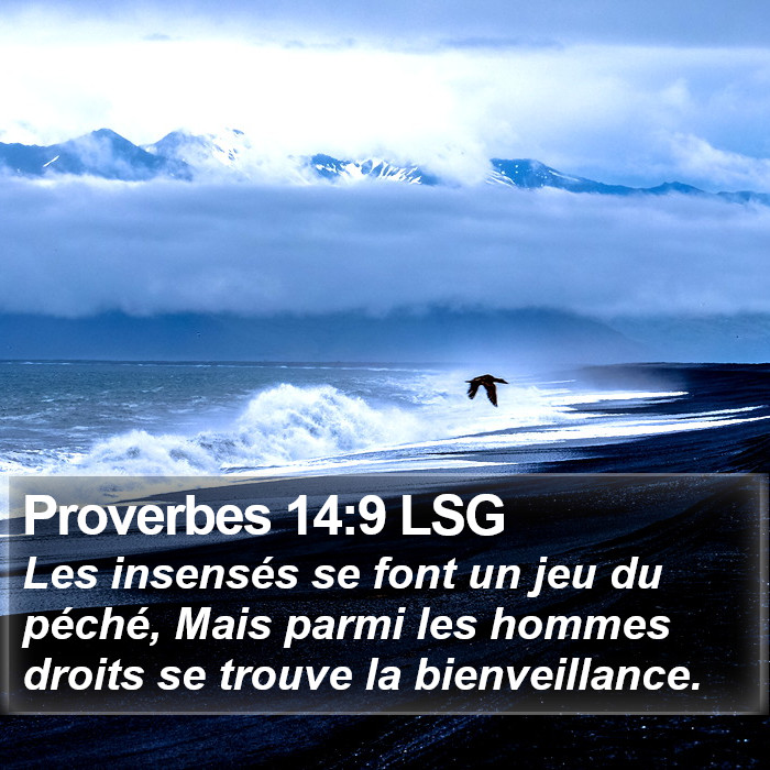 Proverbes 14:9 LSG Bible Study