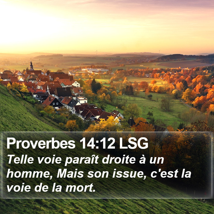 Proverbes 14:12 LSG Bible Study
