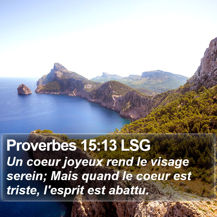 Proverbes 15:13 LSG Bible Study