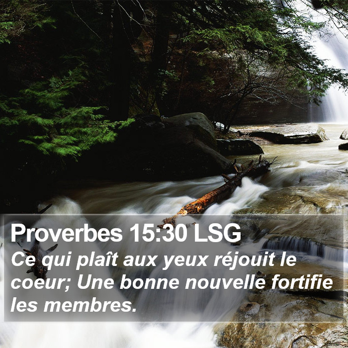 Proverbes 15:30 LSG Bible Study