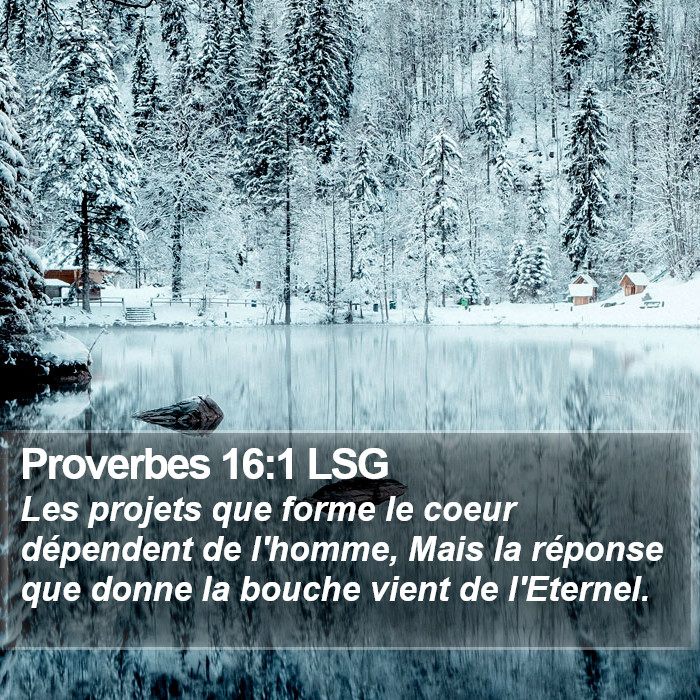 Proverbes 16:1 LSG Bible Study