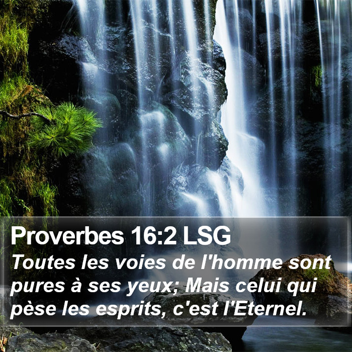 Proverbes 16:2 LSG Bible Study